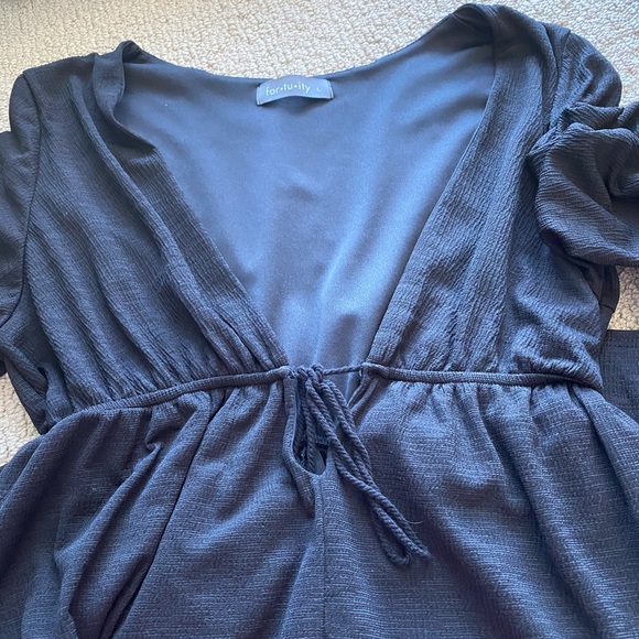 For•tu•ity large black Romper - Picture 4 of 6